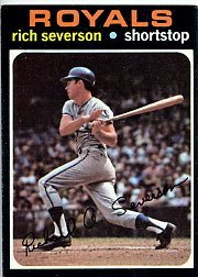 1971 Topps Baseball Cards      103     Rich Severson RC